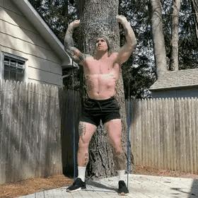 健身皮筋练肌肉,一根橡皮筋健身