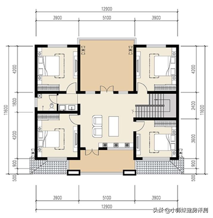 北面入户别烦恼，坐南朝北的自建房一样好