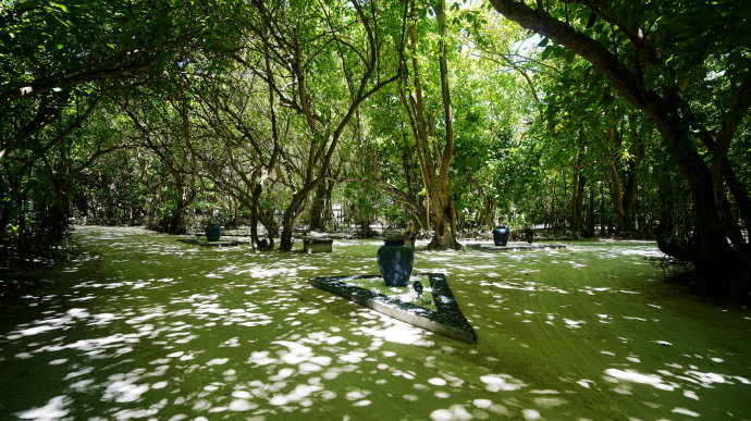 海上香格里拉金町湾,马尔代夫香格里拉隐逸的海岛天堂