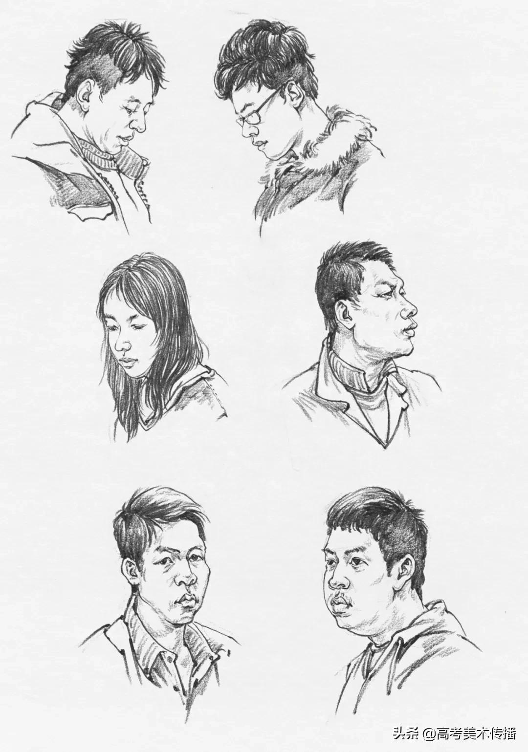 速写五官技法,速写五官的画法精讲