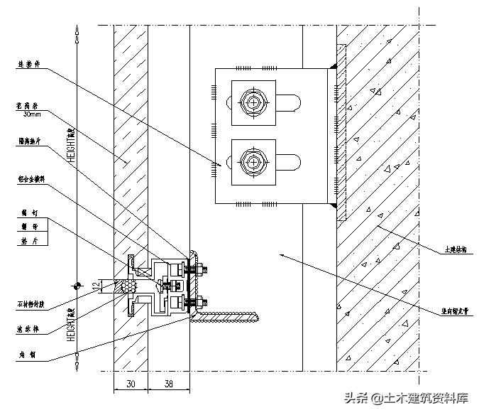 背栓石材幕墙第一块石材如何安装,石材幕墙背栓挂件未咬合