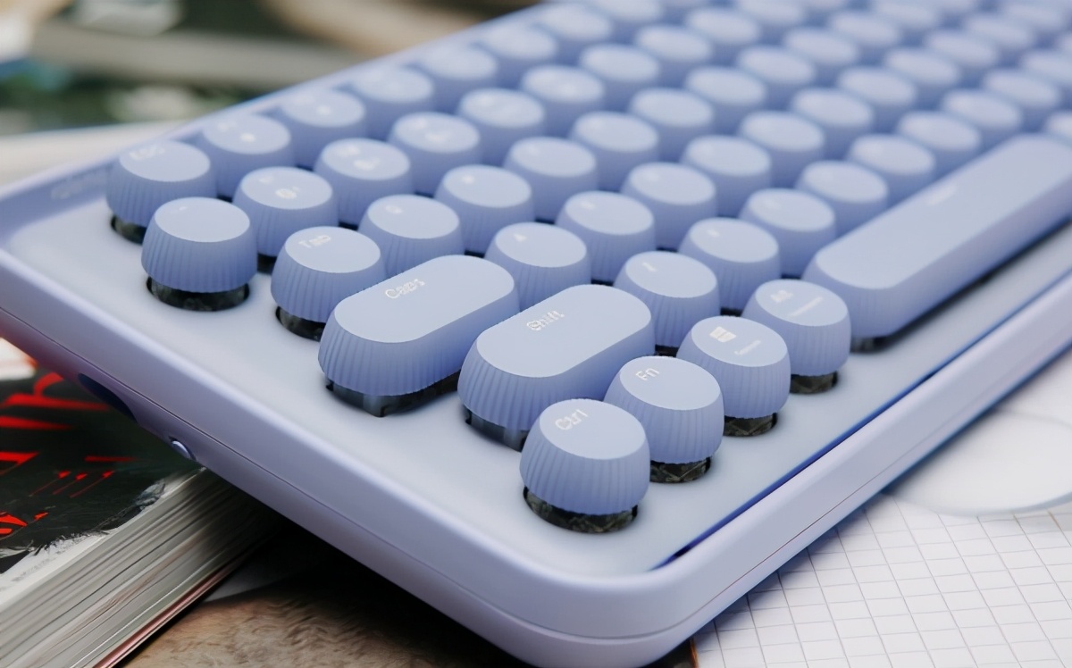 雷柏ralemopre5粉色黑轴,雷柏慕斯键盘评测