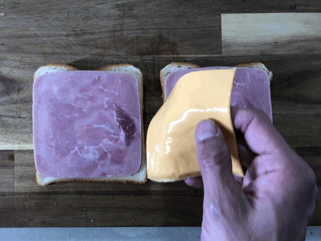 芝士火腿西多士做法空气炸锅,芝士火腿西多士