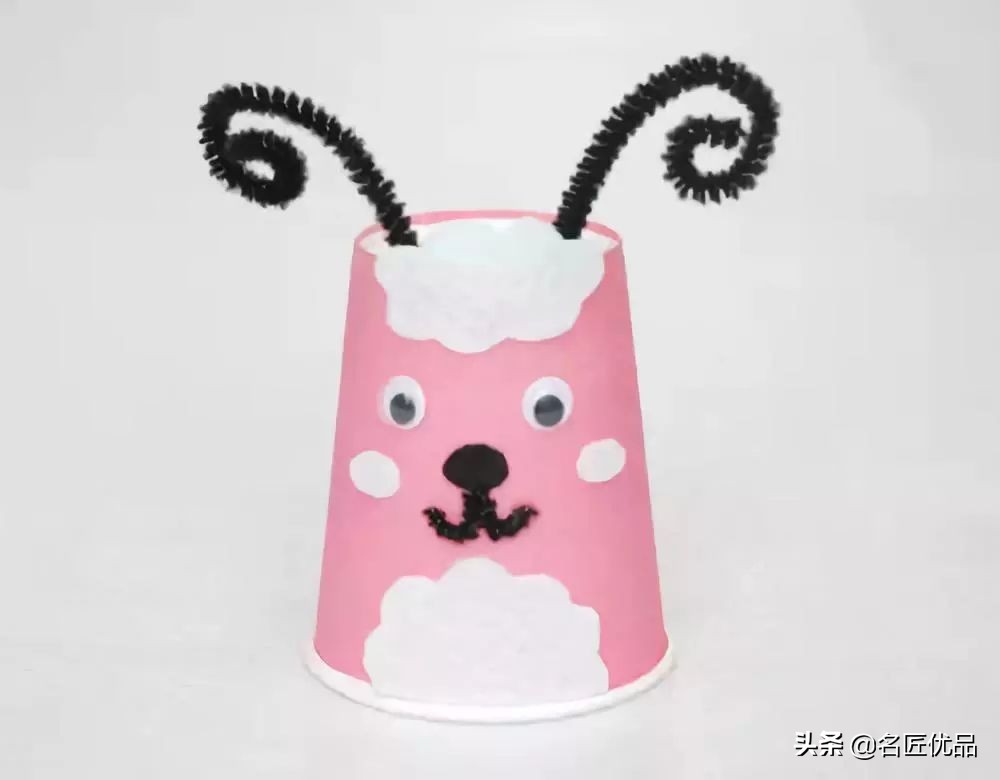 用两个纸杯手工制作纸杯娃娃,纸杯手工制作大全幼儿园手工