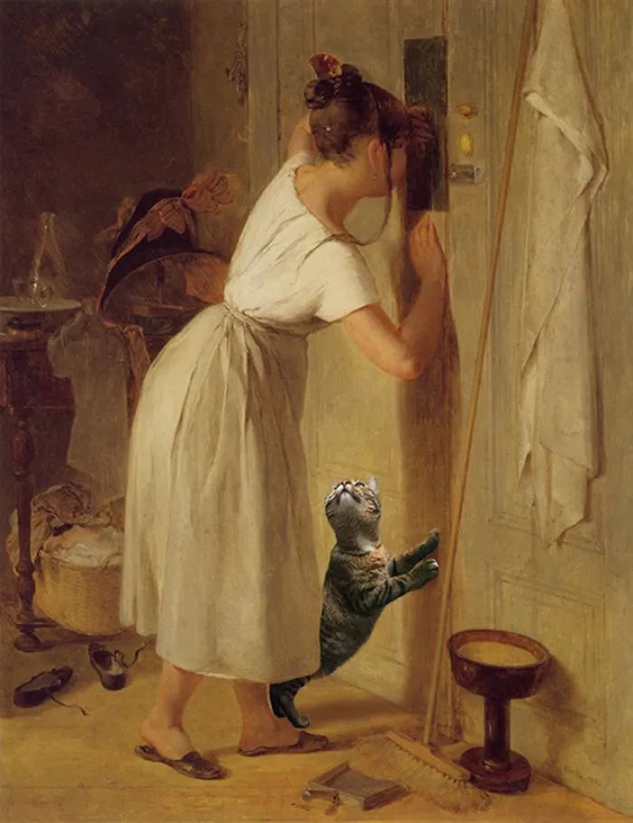 当名画遇上猫咪，是锦上添花还是画风突变？