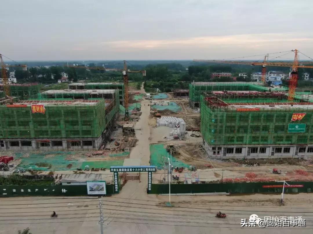 航拍河南固始的县城的全景,固始航拍全景视频