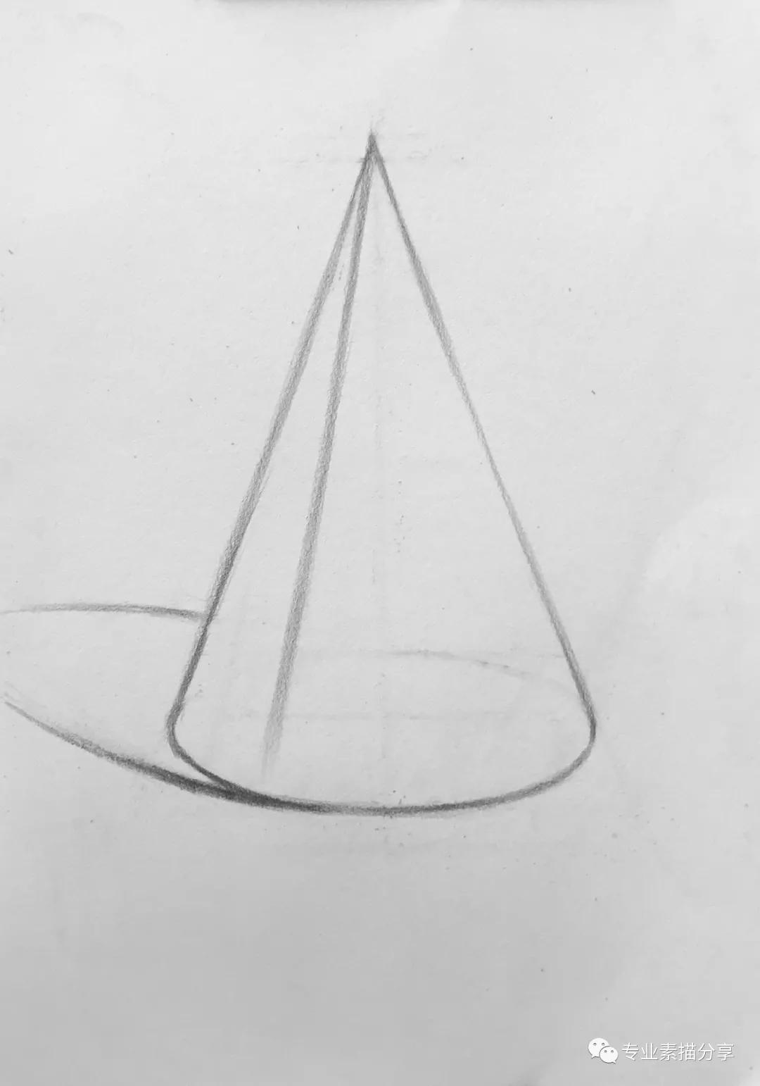 圆锥石膏几何体,临摹石膏几何体圆锥