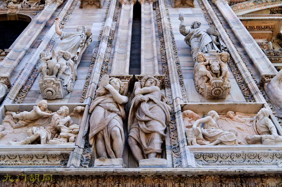 意大利旅游米兰大教堂,欧洲怀旧复古老片意大利