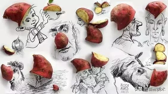 100种插画创意方法,好看的小插画铅笔