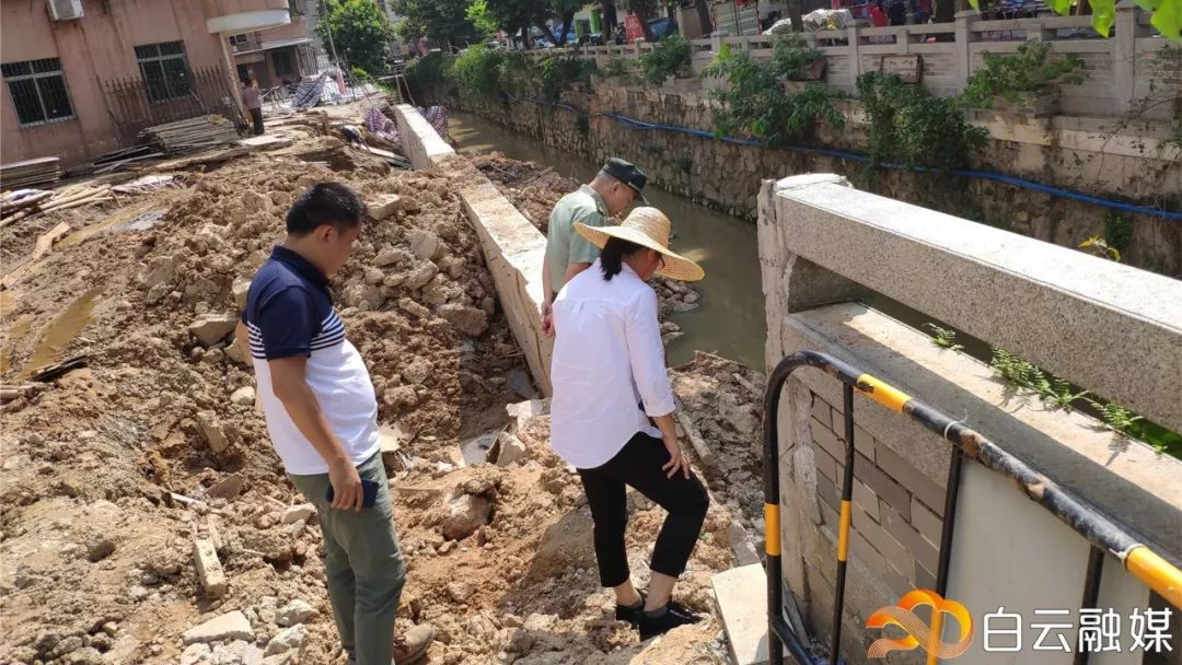 钟落潭河堤,钟落潭镇塌方