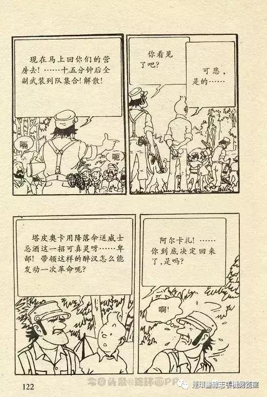 丁丁历险记之丁丁在刚果,丁丁历险记丁丁被石头绊倒