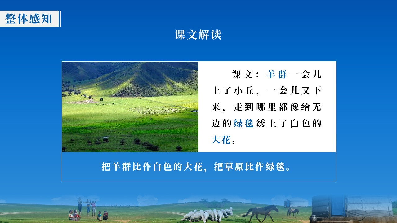 六年级第一课草原ppt,六年级上册第1课草原ppt课件