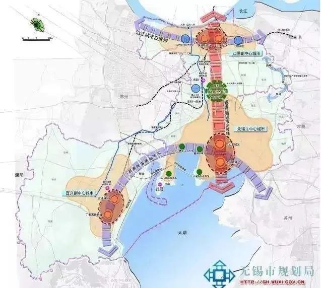 无锡出发一路南下,无锡市区往南还向北