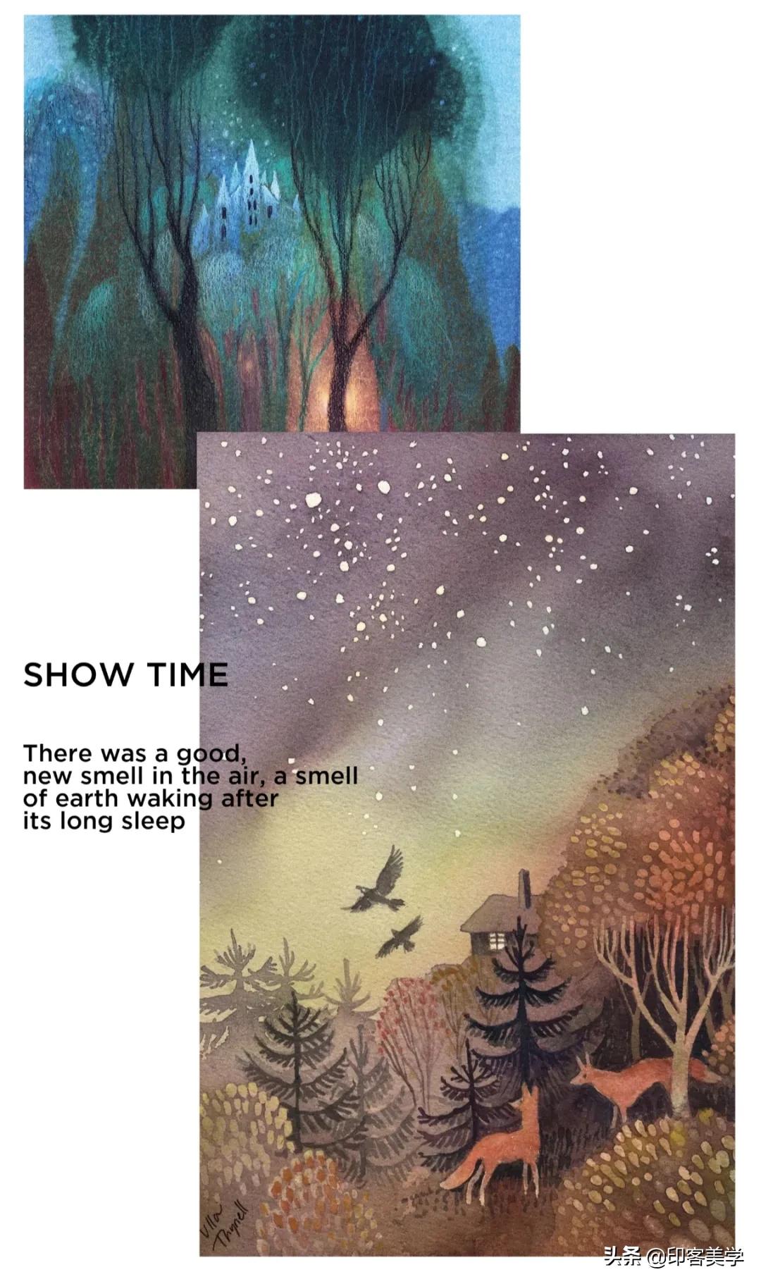 四季插画图片大全,100张唯美插画图