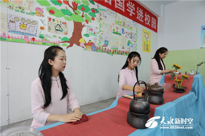 天水市伏羲路逸夫小学春季运动会,天水伏羲路逸夫小学国学进校园