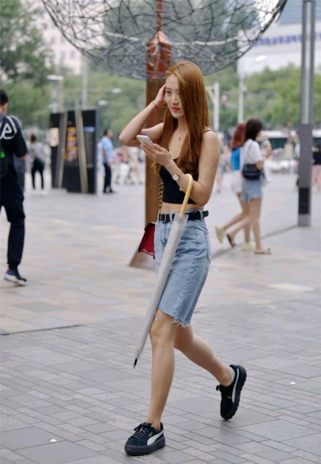 格子短裤5分秋冬搭配,五分裤又酷又飒穿搭