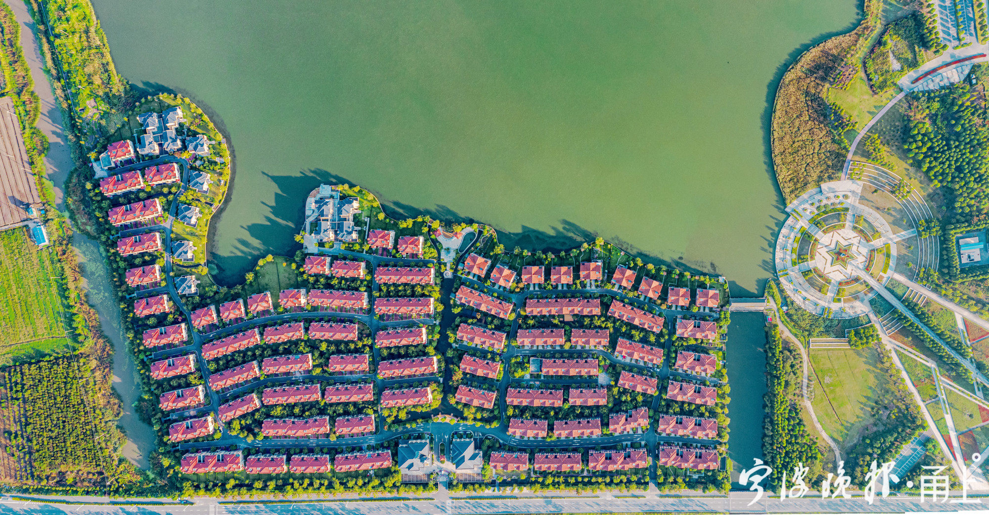 慈溪新城河景观,宁波河道景观提升