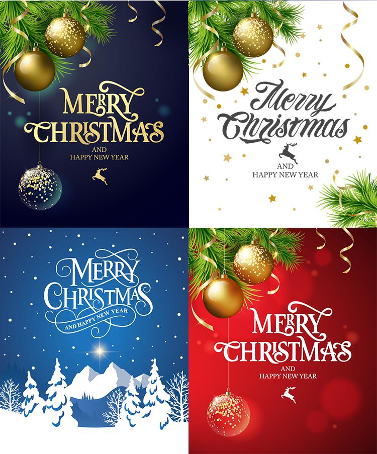 圣诞节主题海报制作图片,圣诞节海报素材和教程视频