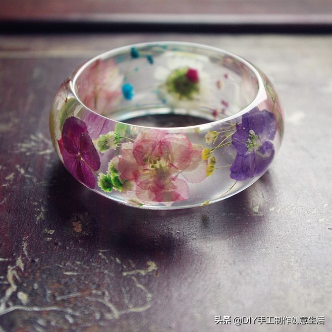 留住春天滴胶手工,怎么用真花做滴胶手工