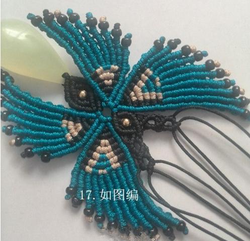 编蝴蝶绳教程,5号线绳编蝴蝶教程大全