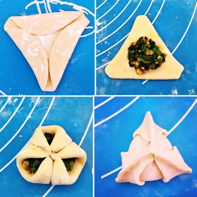 韭菜鸡蛋饺子花样包法图片,饺子多种花样包法图解