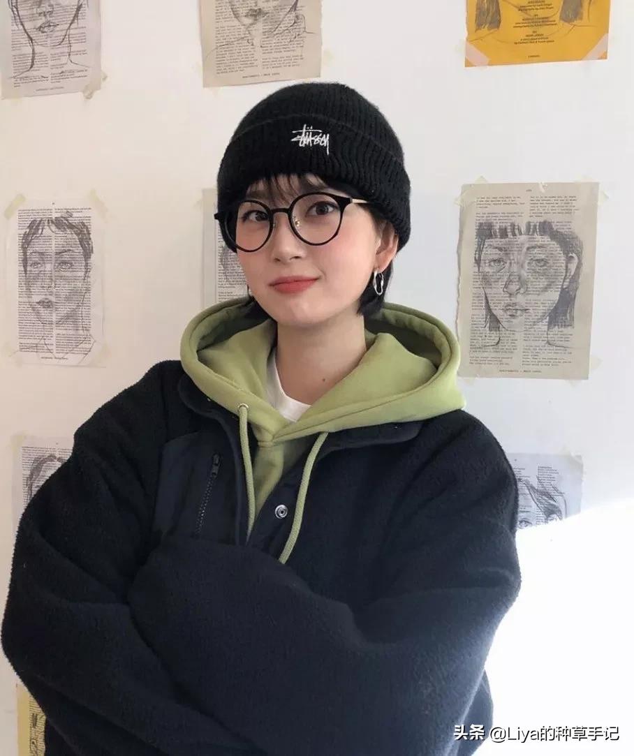 波波头波浪卷烫发,短发羊毛卷波波头