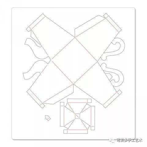 diy礼品盒花,大号礼品盒diy图案