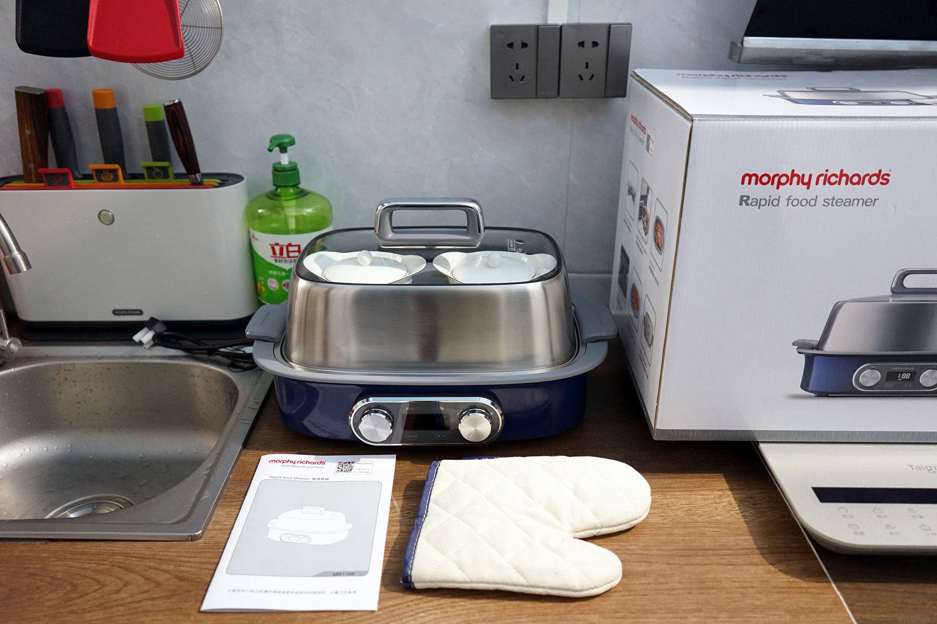 摩飞电火锅蒸锅,摩飞电蒸锅热菜