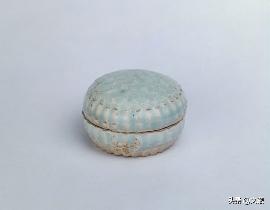 宋越窑印盒,宋朝印泥盒