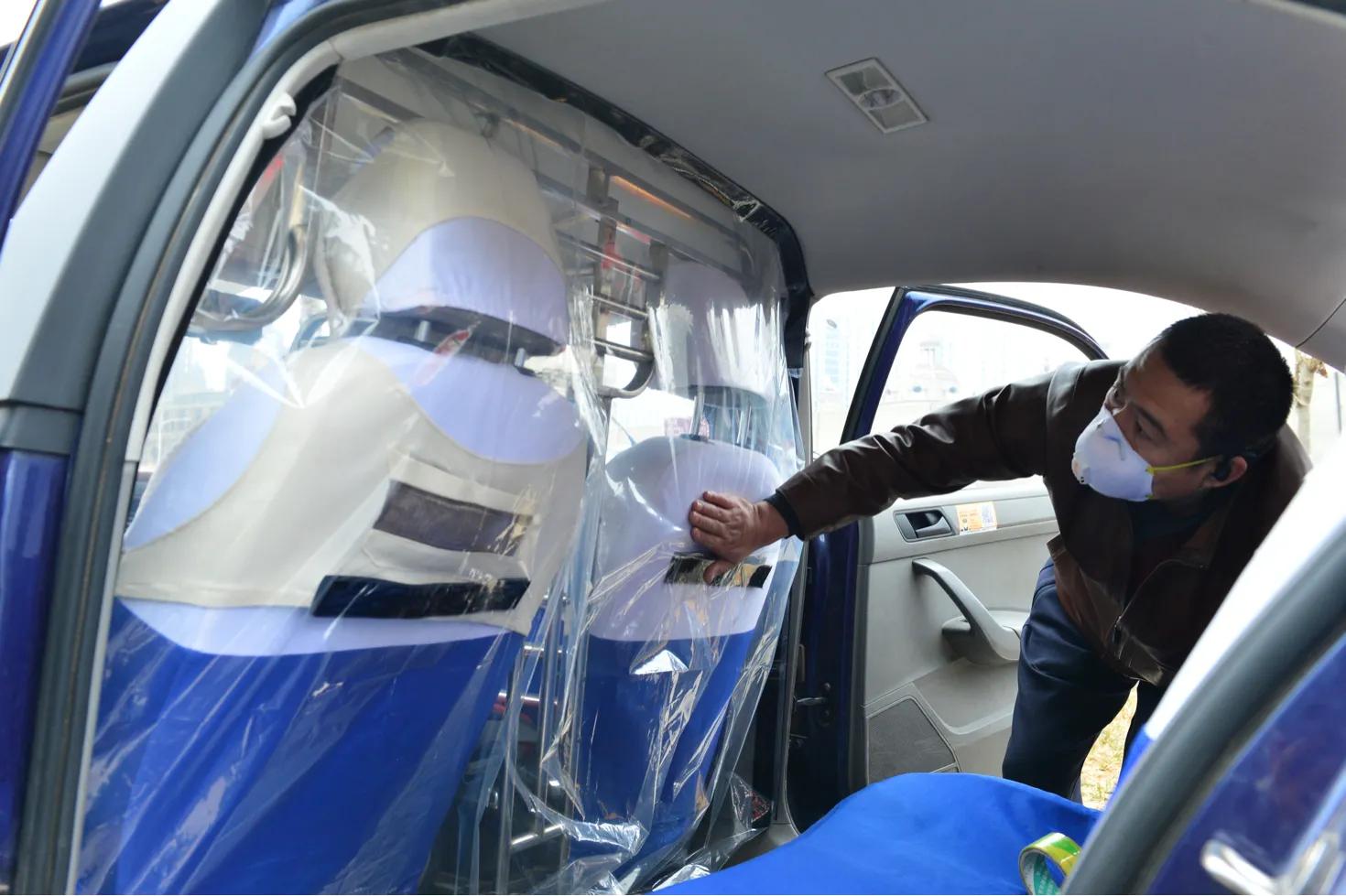 网约车防疫罩,石家庄网约车出租车