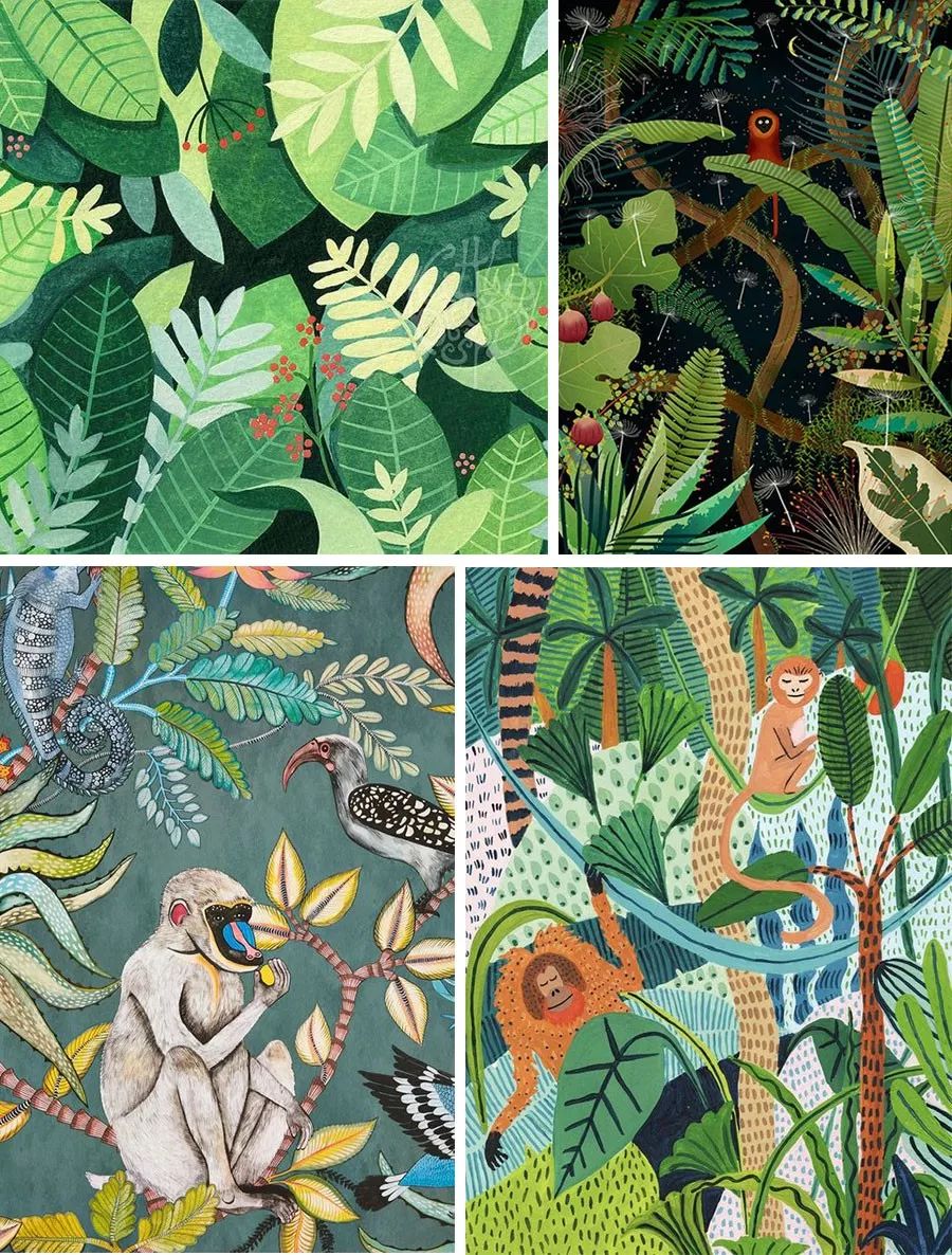 画小猴子儿童画,简单画马戏团的小猴子