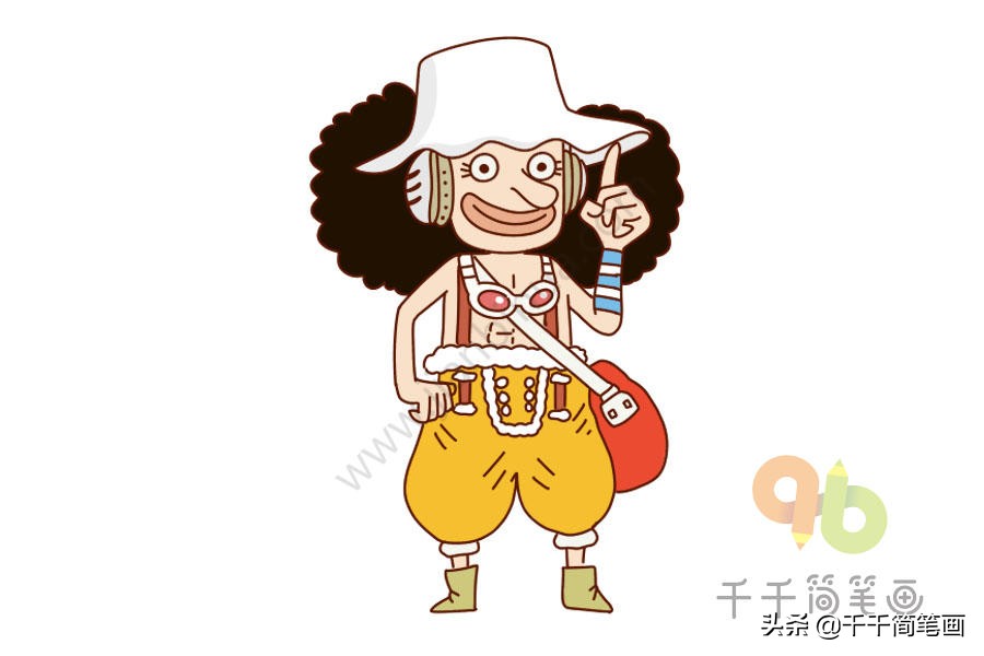 如何画海贼王全员图,手残党也可以学会的画人