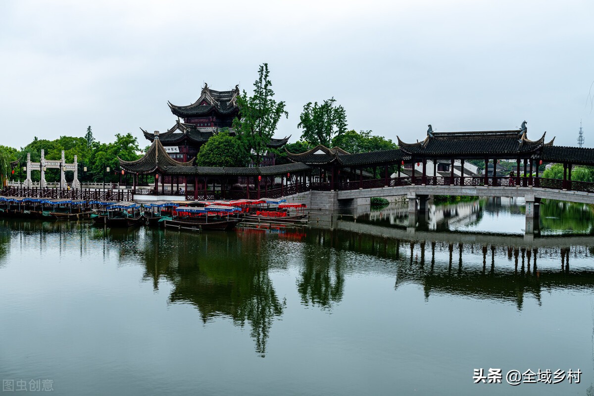 完整的江南六大古镇之一西塘,江南六大古镇之一乌镇江南水乡
