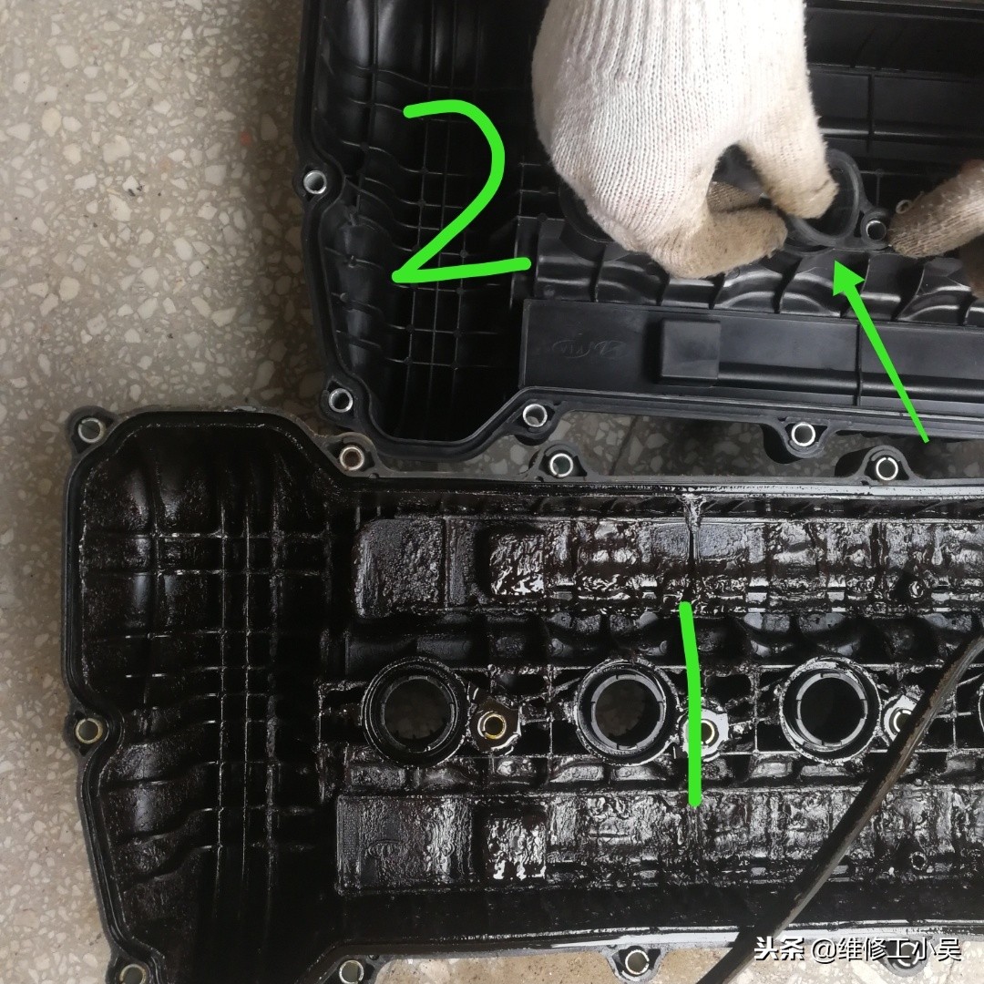 发动机气门盖密封垫漏油更换视频,拆下发动机油底壳露出来的是什么