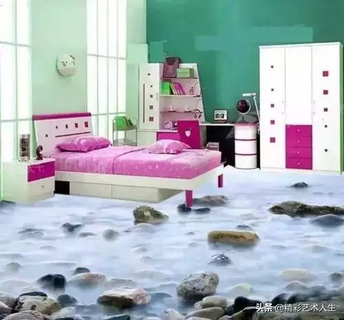 这才叫3D地板砖，你家的只能叫砖