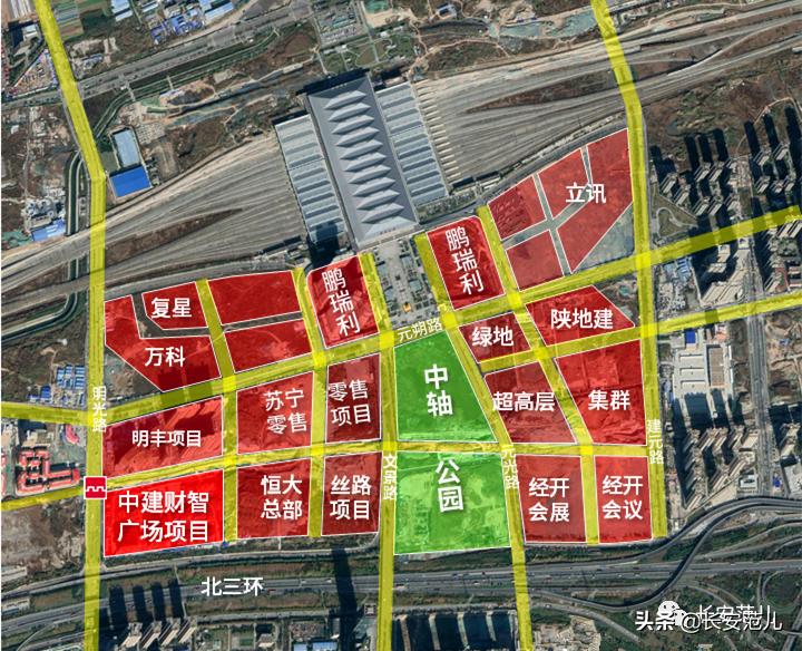 西安高铁新城中心片区,西安高铁新城超高层