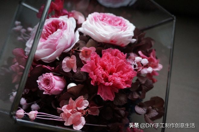 diy手工永生花制作全过程,diy永生花怎么做的
