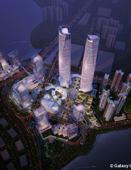 星河雅宝双子塔最新进度,星河雅宝双子塔竣工时间