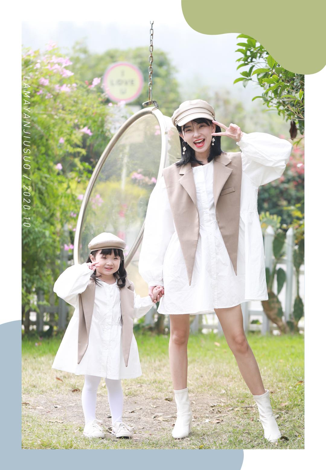 独一无二的亲子装洋气秋天,亲子装新年穿搭显气质