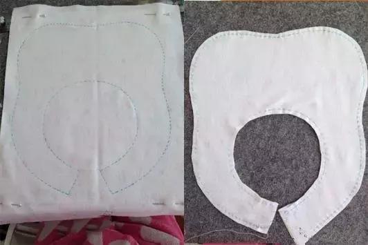 旧衣服制作宝宝口水兜,手工制作婴儿围嘴用品教程