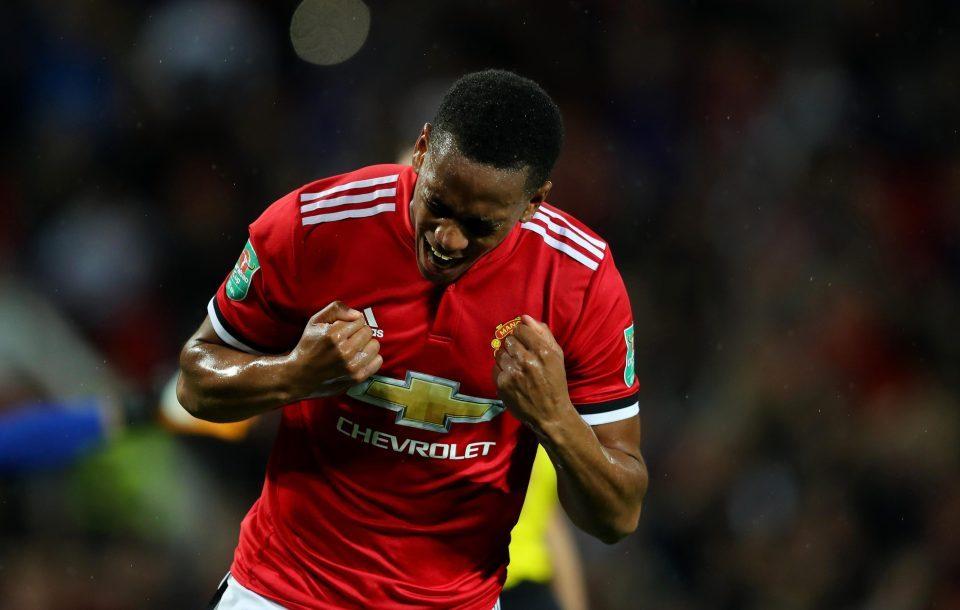 马夏尔防线曼联,马夏尔霸气射门