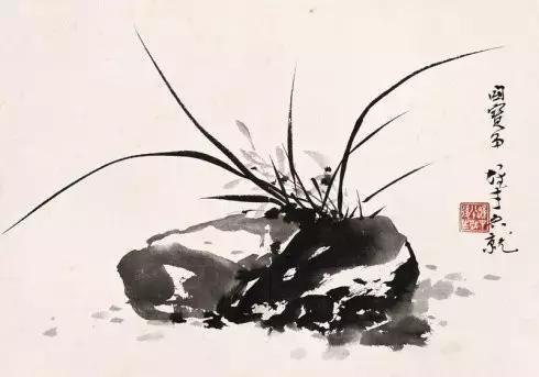 国画兰花绘画图,简单国画兰花画法教程