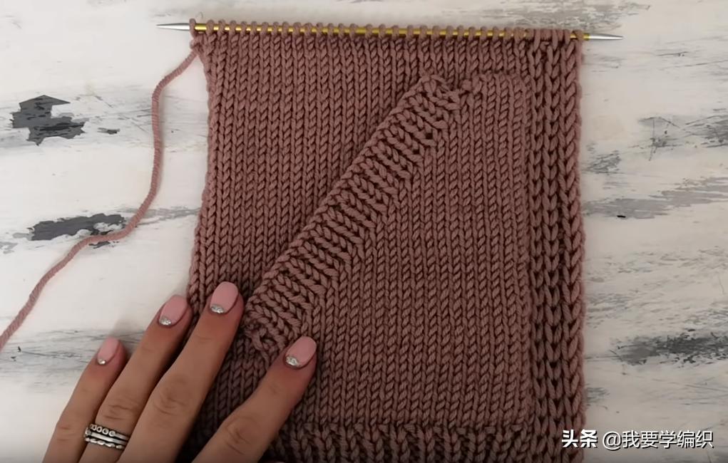从下往上织暗口袋怎样编织,织口袋的教程