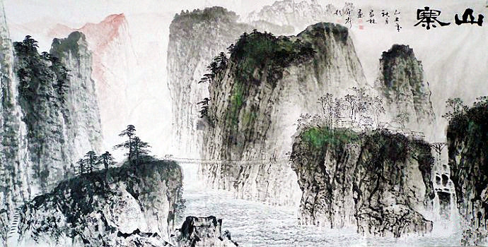 杨昌林山水画,杨昌林山水作品