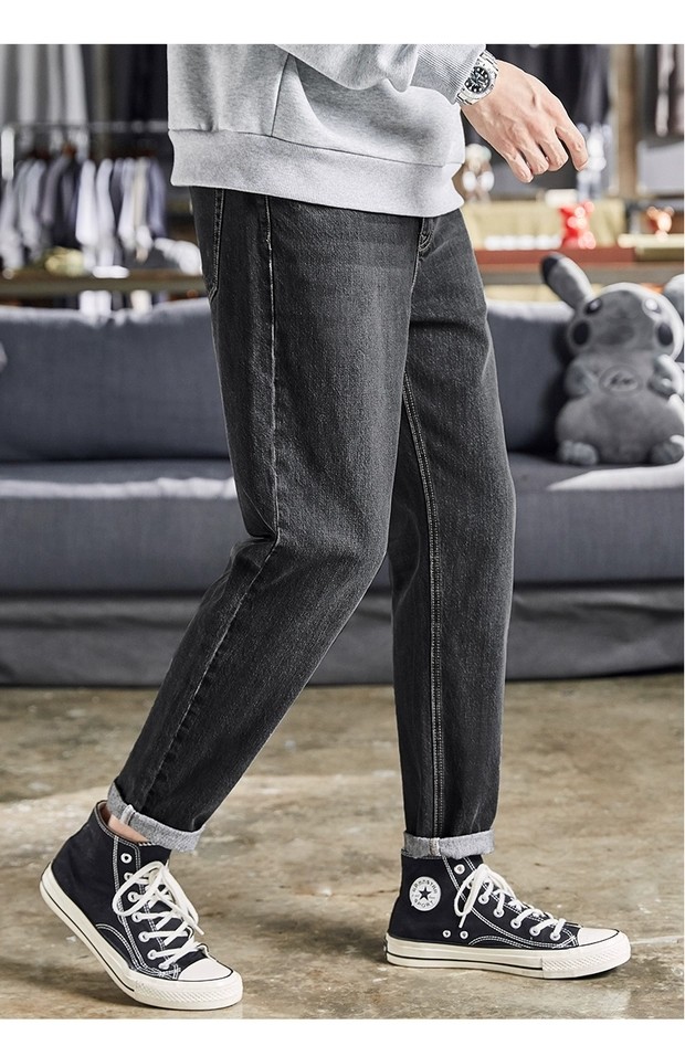 男士当季最流行的紧身七分牛仔裤,男士必备一款秋冬牛仔裤排行榜