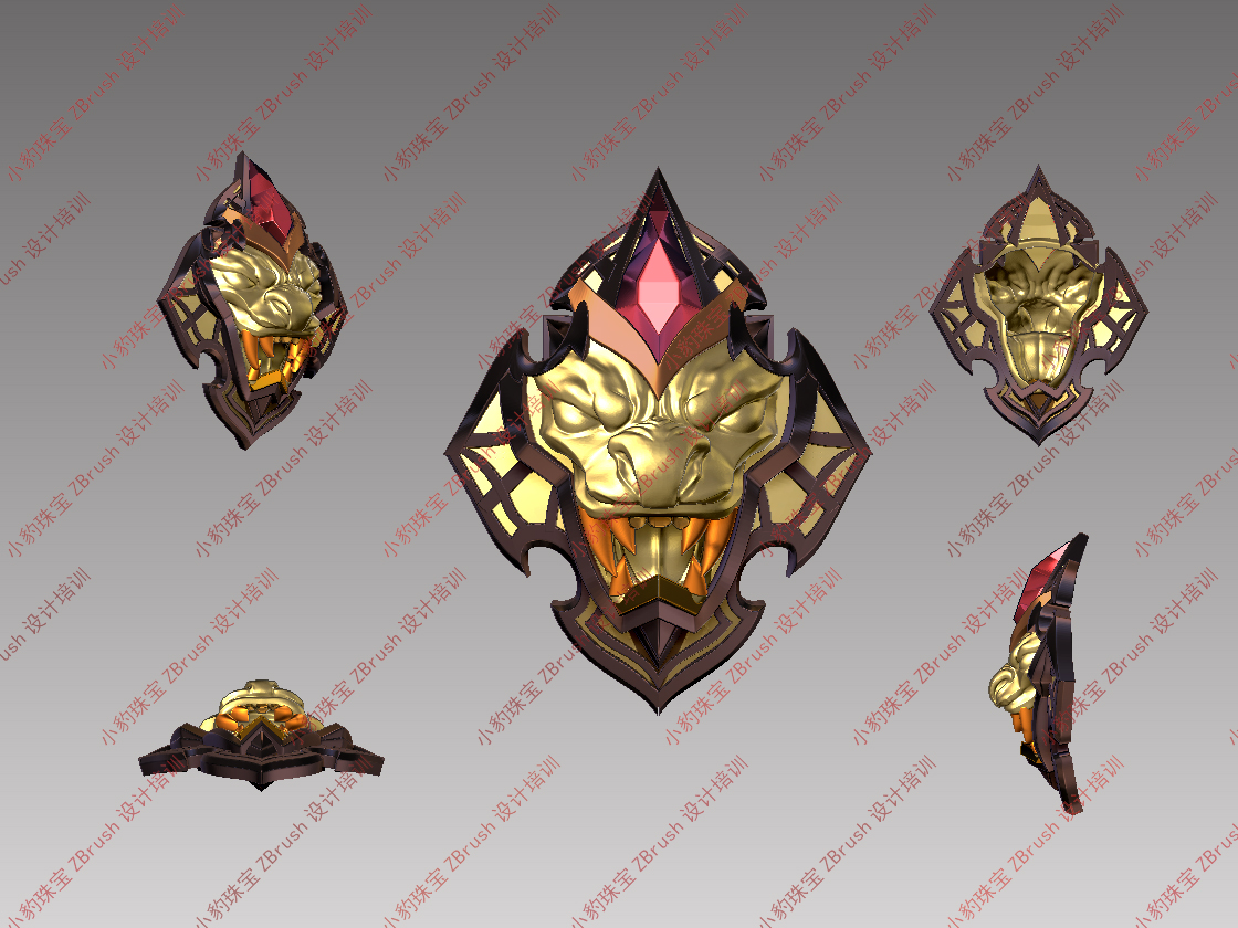 2023zbrush戒指基础教学,小豹珠宝zbrush设计教学