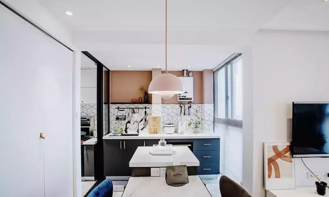 开放式厨房好不好看油烟会不会大,开放式厨房装修效果图无门防油烟