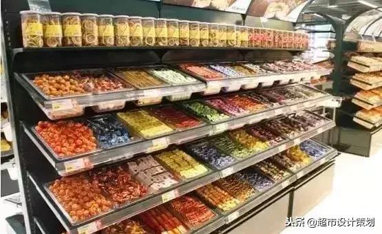超市食品陈列摆放效果图,超市休闲食品创意陈列图片
