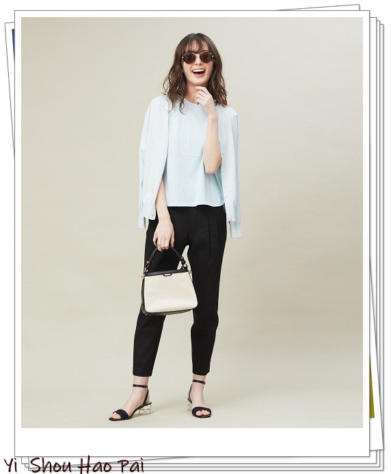 亚麻垂感裤搭配,杏色阔腿亚麻裤的搭配