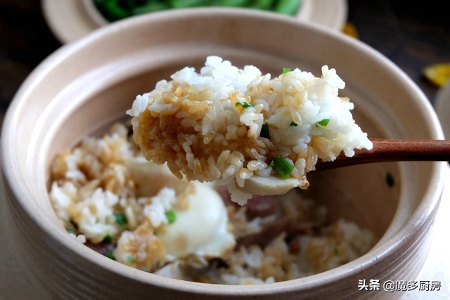 如何做出不烧焦又有锅巴的煲仔饭,煲仔饭怎么做才能又香又脆